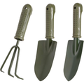 3-Piece Garden Hand Tool Set with Ergonomic Soft-Grip Handles