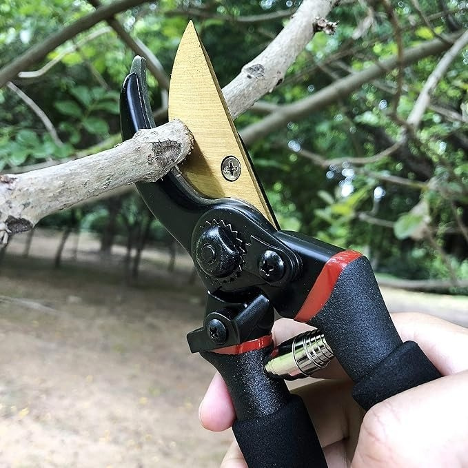 8-Inch Titanium Bypass Pruning Shears for Gardening – Ergonomic Hand Pruner for Precision Cutting