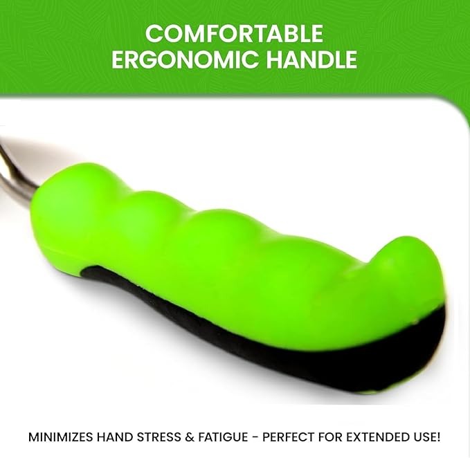 Garden Root Weeder Tool with Ergonomic Handle – Hand Weeding Tool for Removing Roots & Soil Care